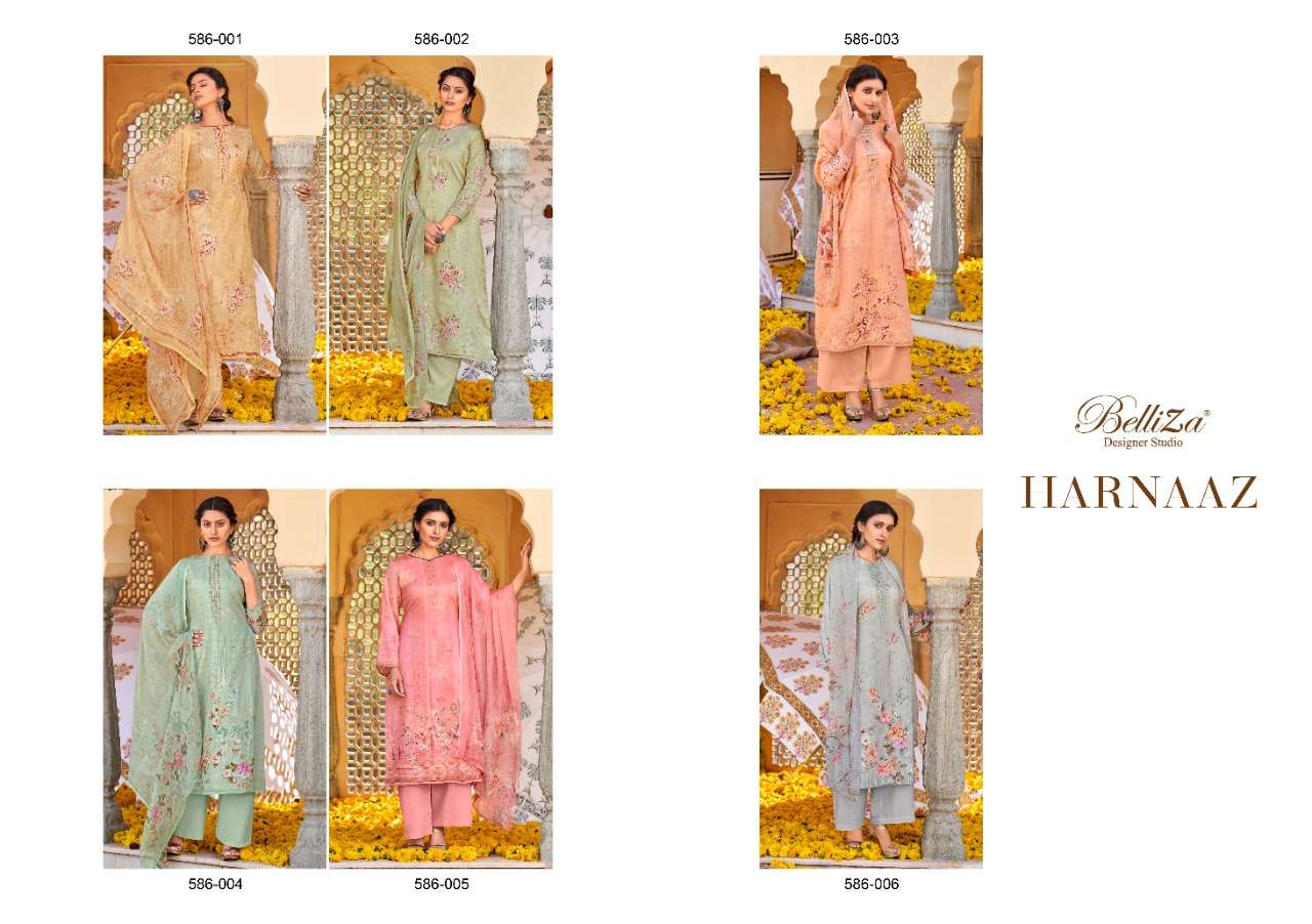 Belliza Designer Harnaaz 586-001 to 586-006