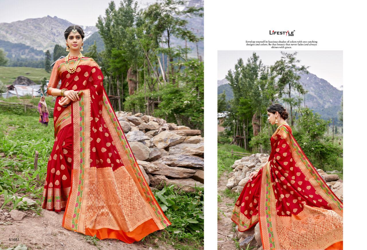 Lifestyle Saree Kashmiri Silk 61681 