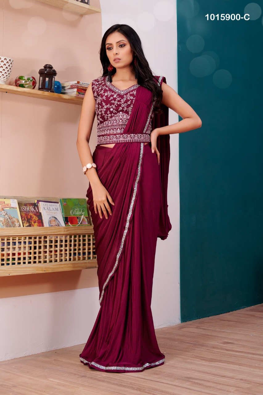 Aamoha Trendz Ready To Wear Designer Saree 1015900-C