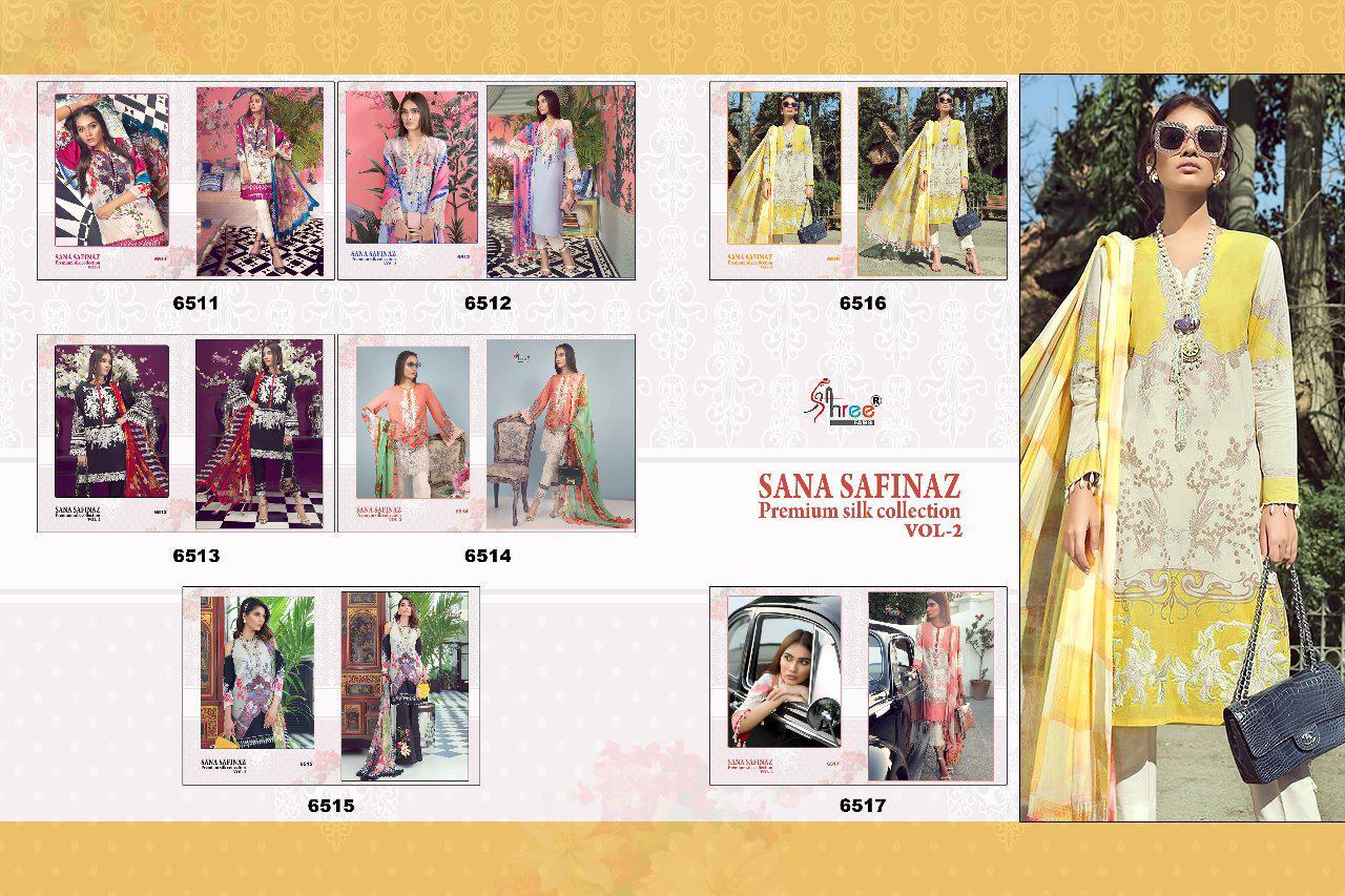 Shree Fabs Sana Safinaz Premium Silk Collection 6511-6517