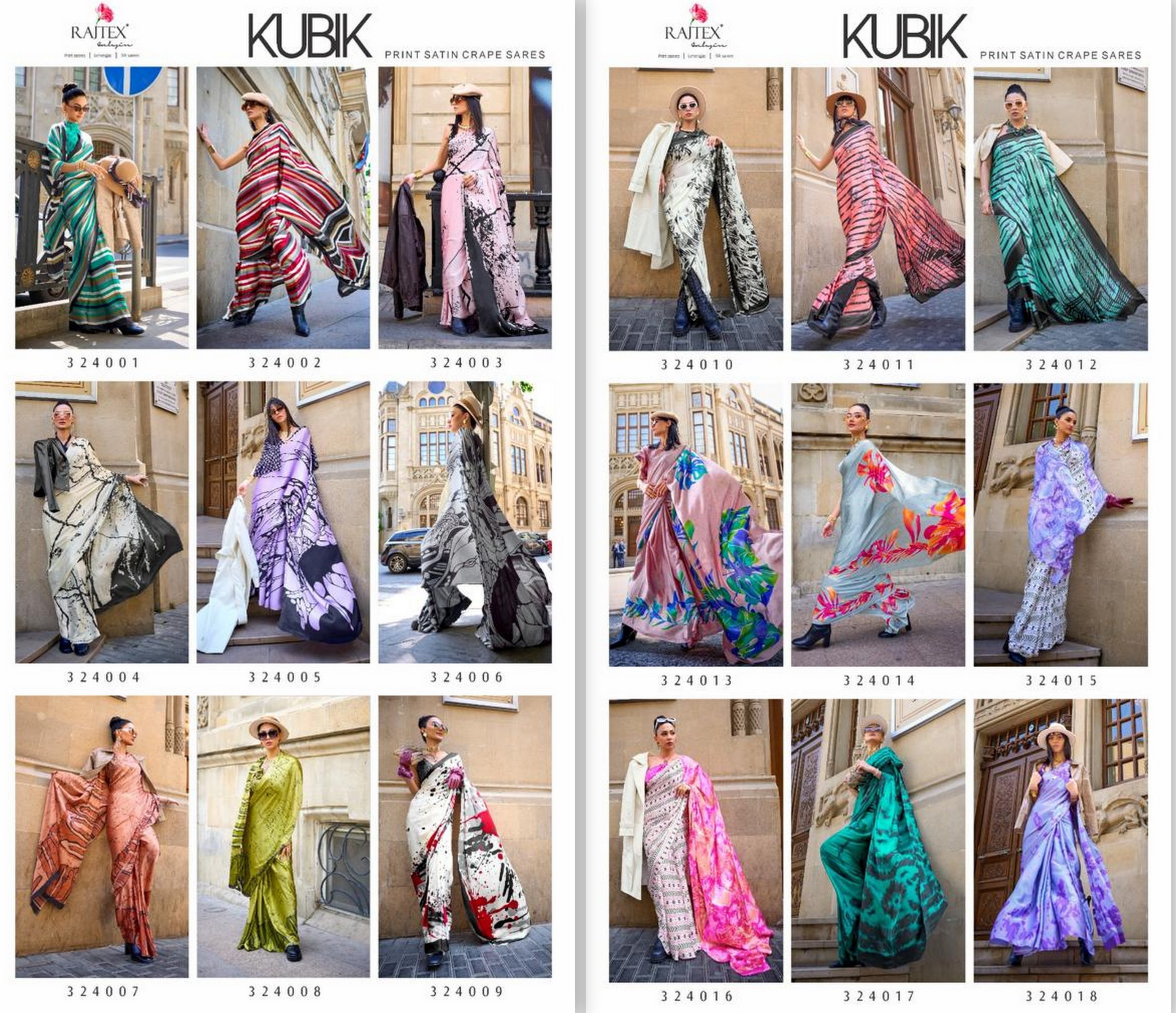Rajtex Fabrics Kubik 324001-324018