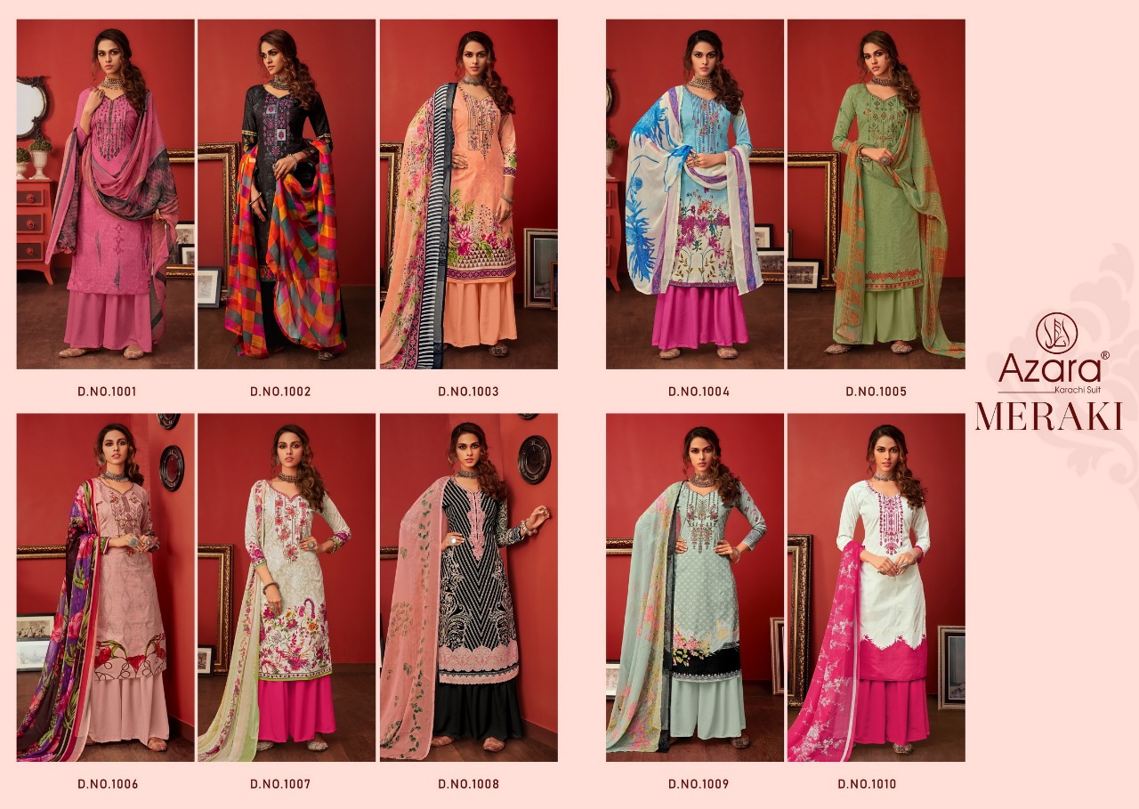 Radhika Fashion Azara Meraki 1001-1010