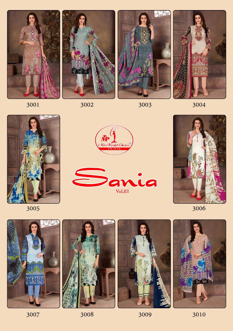 Miss World Choice Prints Sania 3001-3010