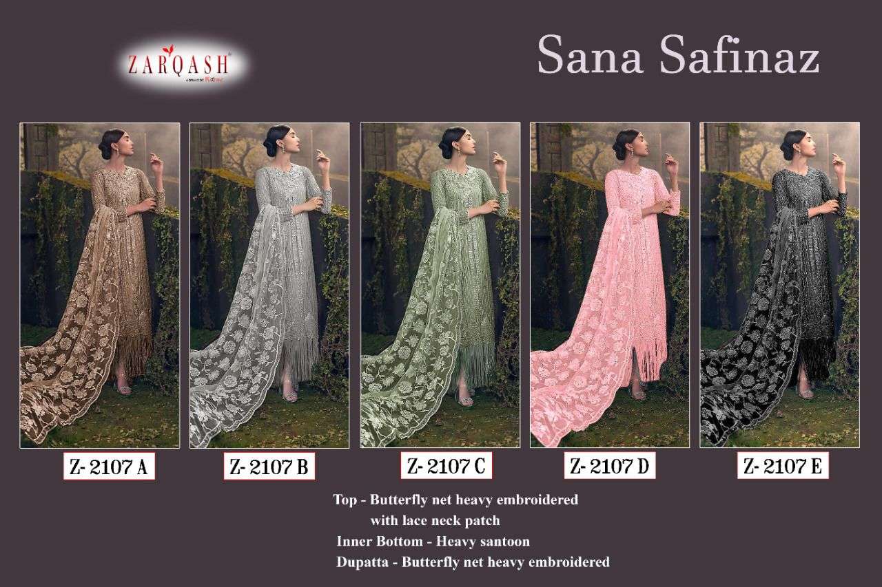 Zarqash Sana Safinaz Z-2107 Colors 