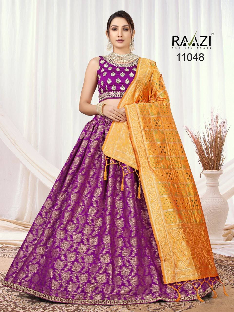Rama Fashion Raazi Jacquard Lehenga 11048