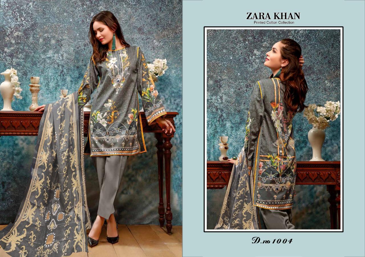 Salman Tex Zara Khan Printed Cotton Collection 1004
