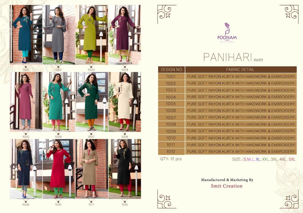 Poonam Designer Panihari 1001-1012