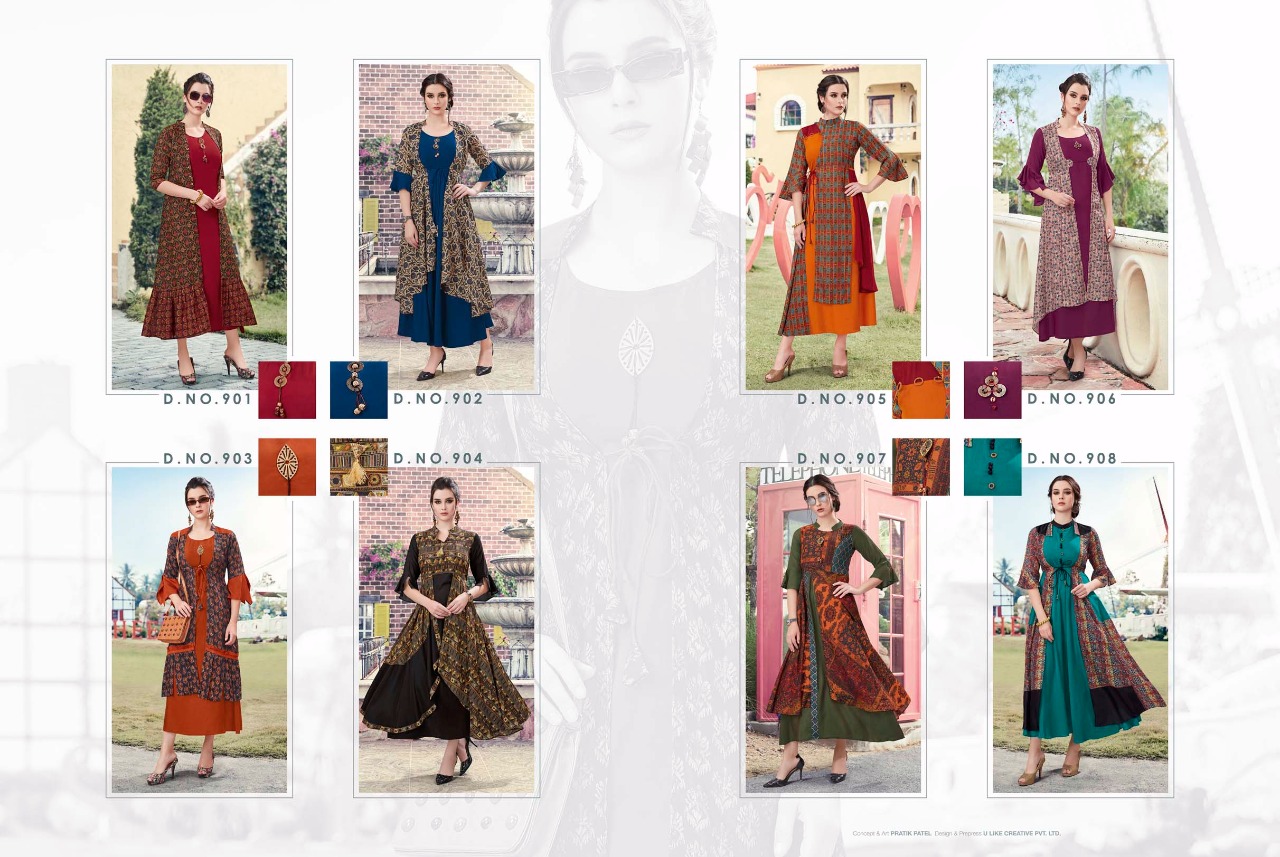 Krishriyaa Fashions Teasel 901-908