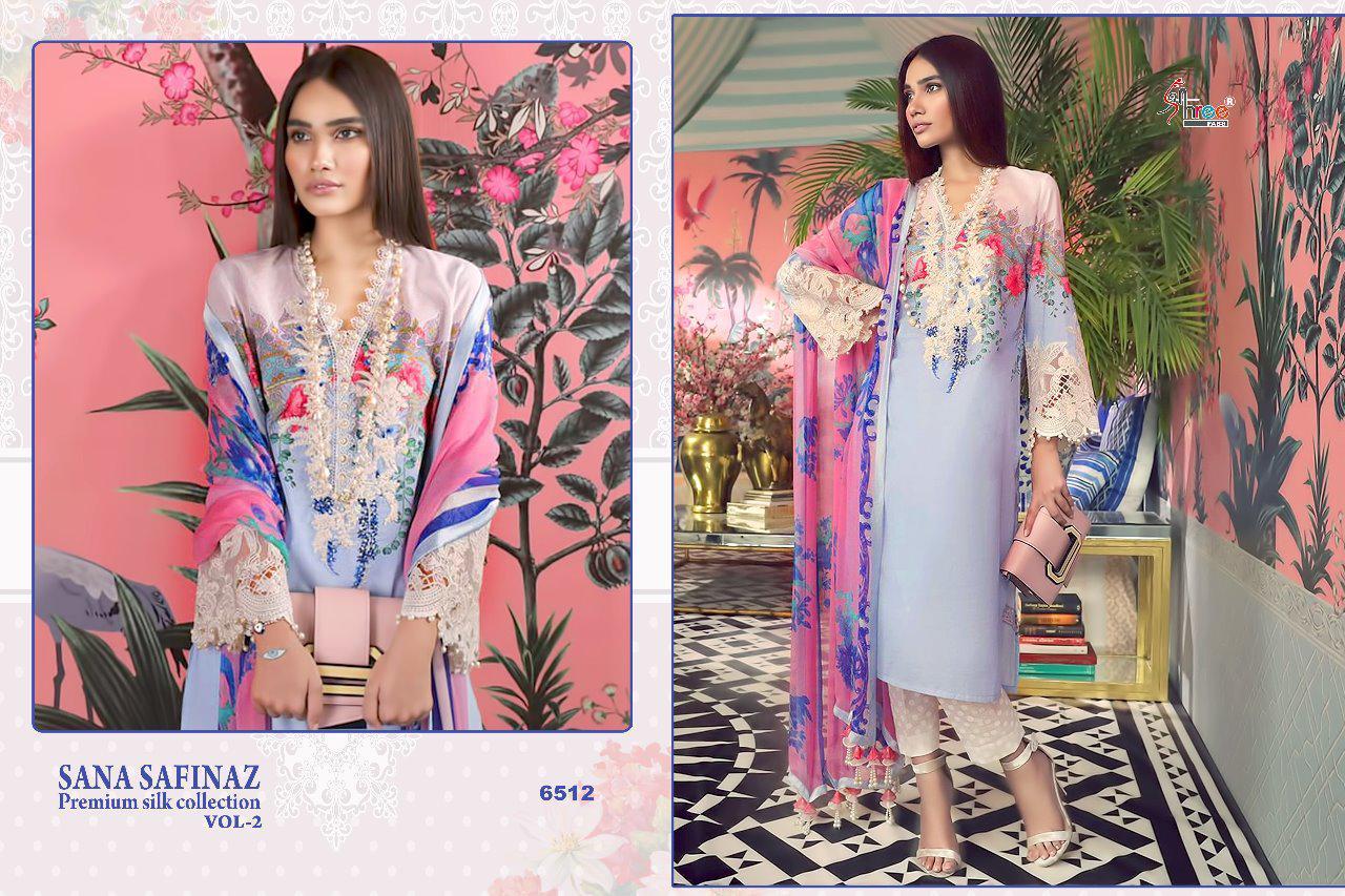 Shree Fabs Sana Safinaz Premium Silk Collection 6512