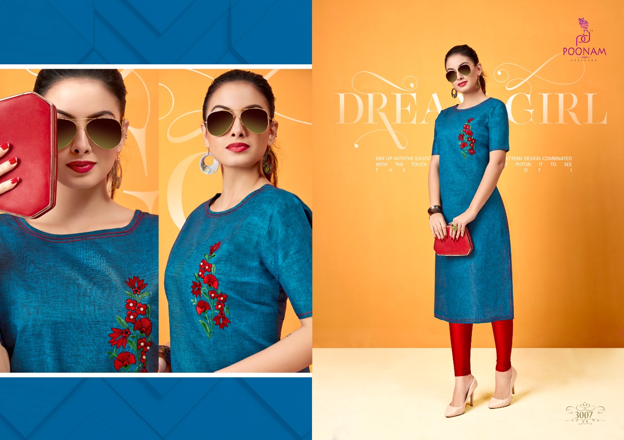 Diva Vol 3 Designer Kurti By POONAM DESIGNER 3001 TO 3012 New Designs ...