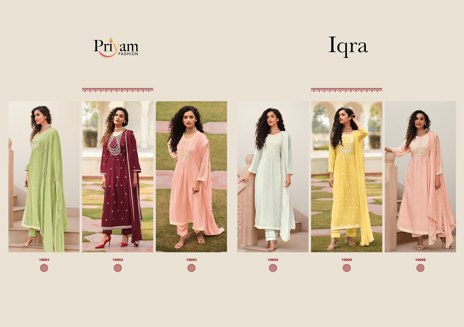 Priyam Fashion Iqra 10001-10006