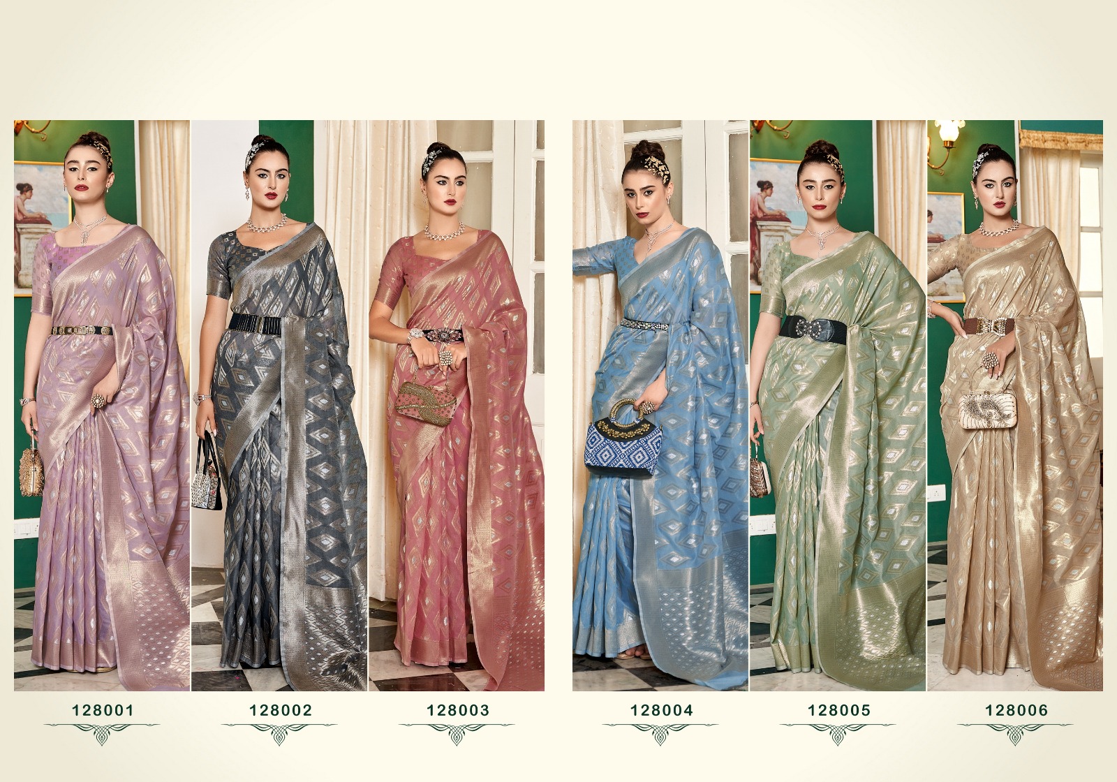 Rajpath Fabrics Olivia Silk 128001-128006