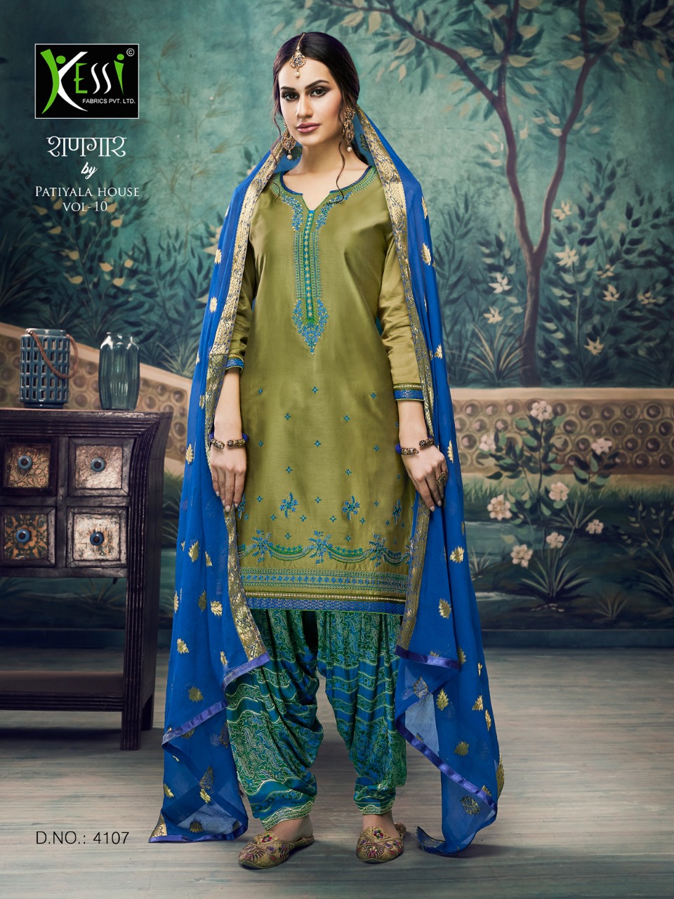 Kessi Fabrics Shangar By Patiala House 4107