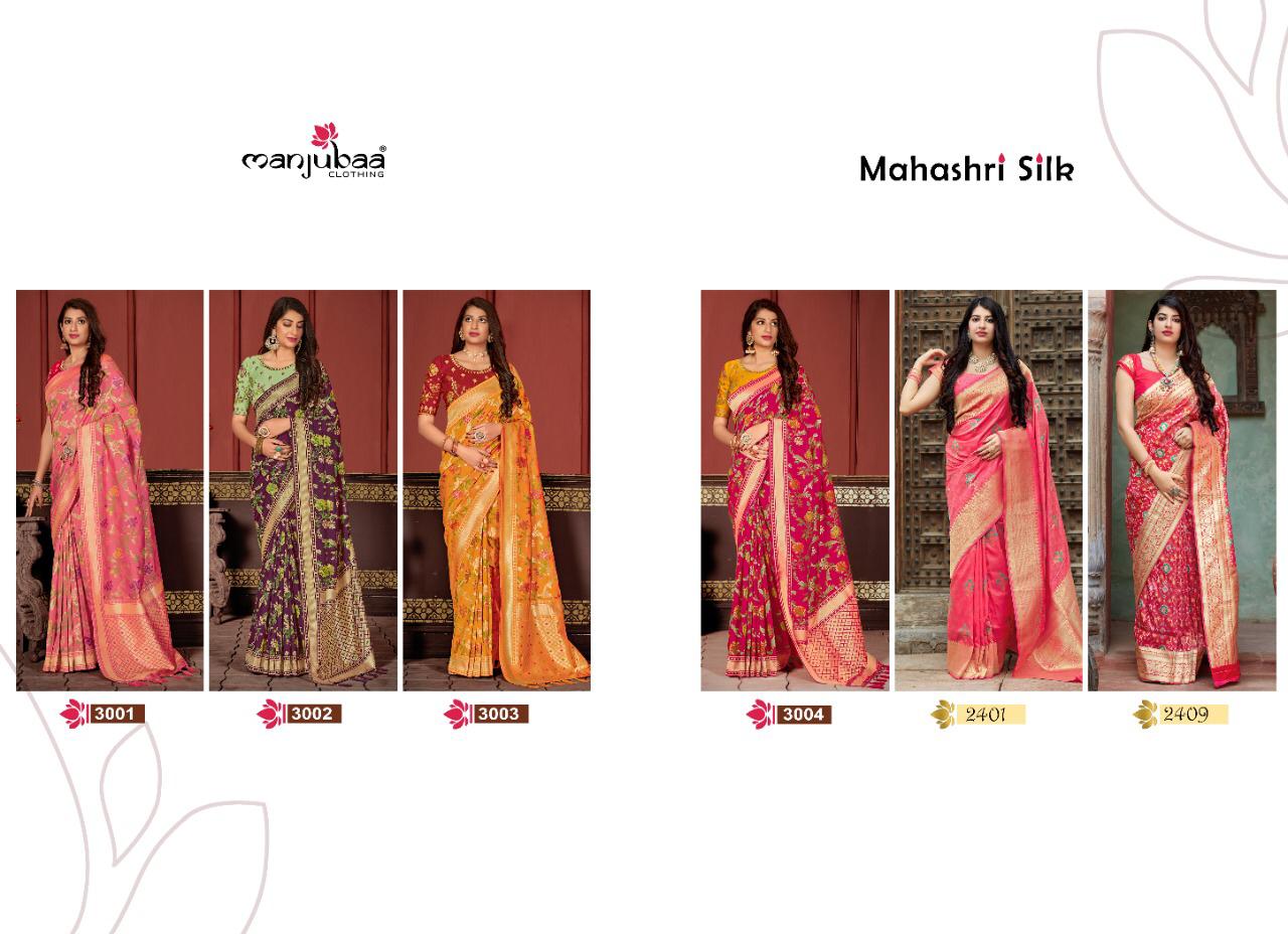 Manjubaa Mahashri Silk 3001-3004