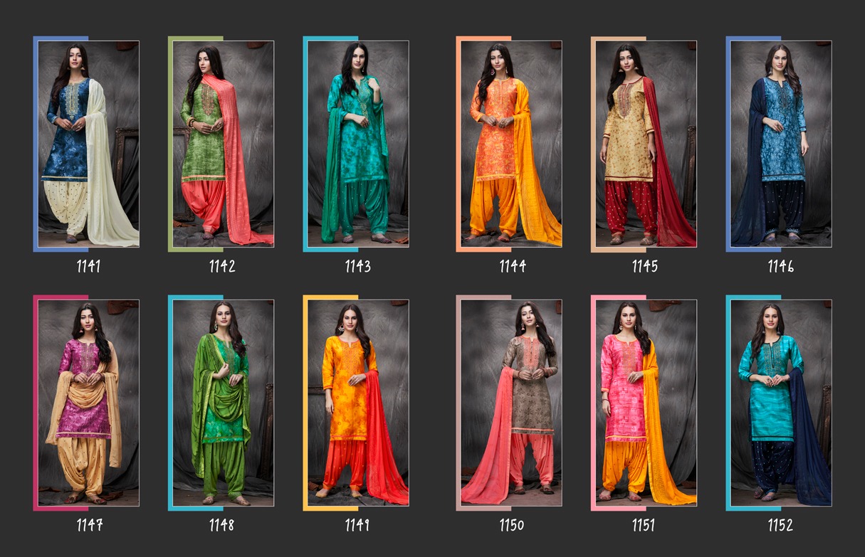 Kajree Fashion Saptrang By Patiala 1141-1152