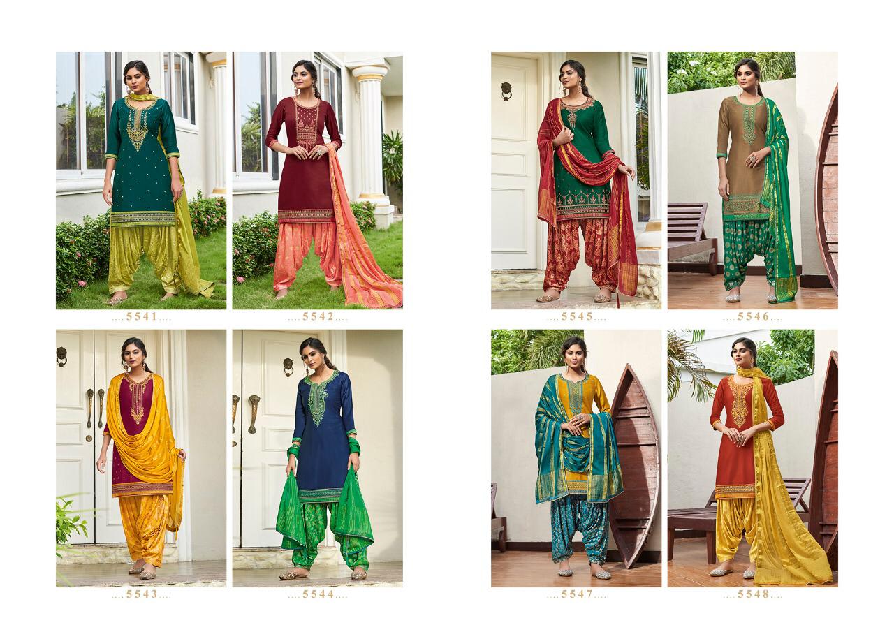 Kessi Fabrics Shangar By Patiala House 5541-5548