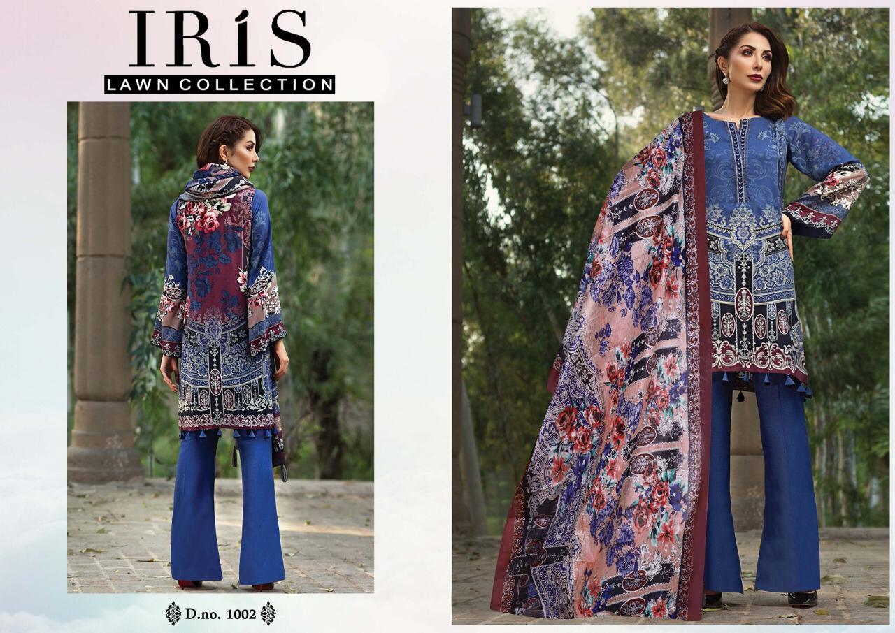 Iris Lawn Collection 1002