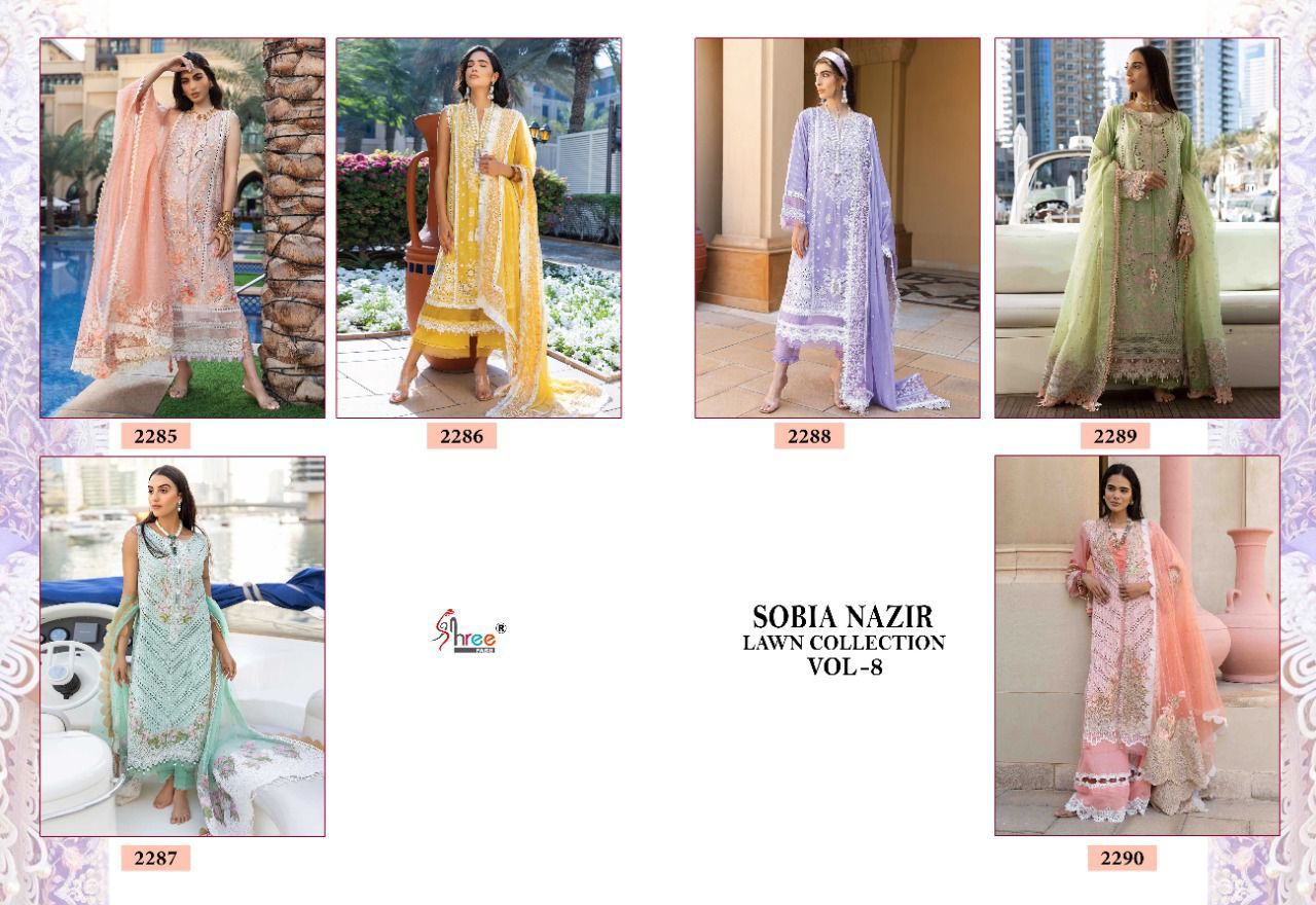 Shree Fab Sobia Nazir Lawn Collection 2285-2290