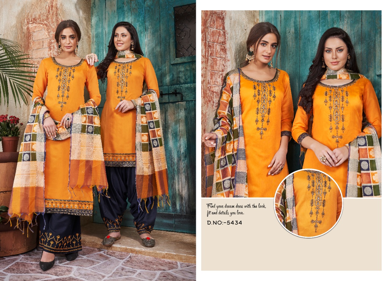 Kessi Fabrics Silk Patiyala 5434 