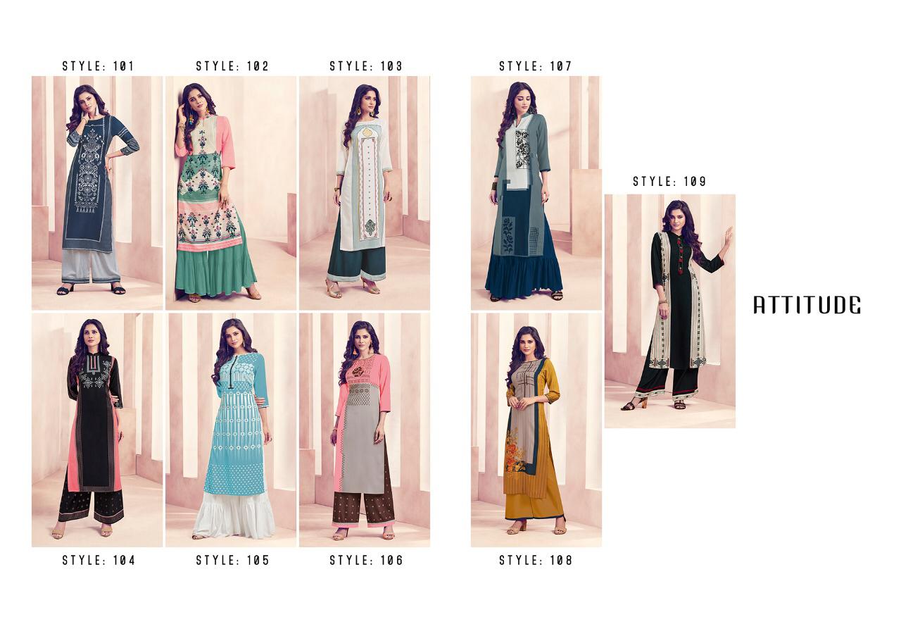 LT Fabrics Nitya Attitude Style 101-Style 109