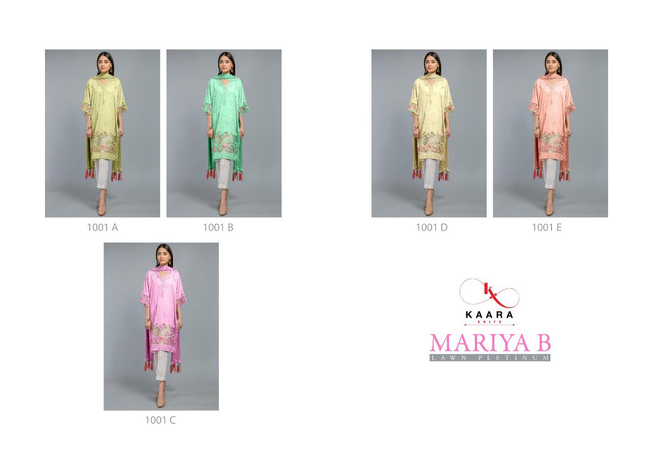 Kaara Suits Maria B Platinum 1001 Colors