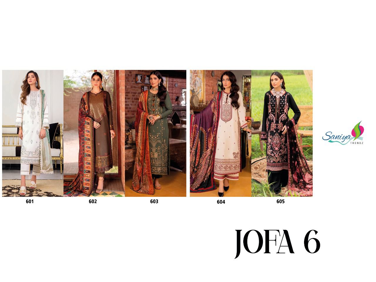 Saniya Trendz Jofa Collection 601-605