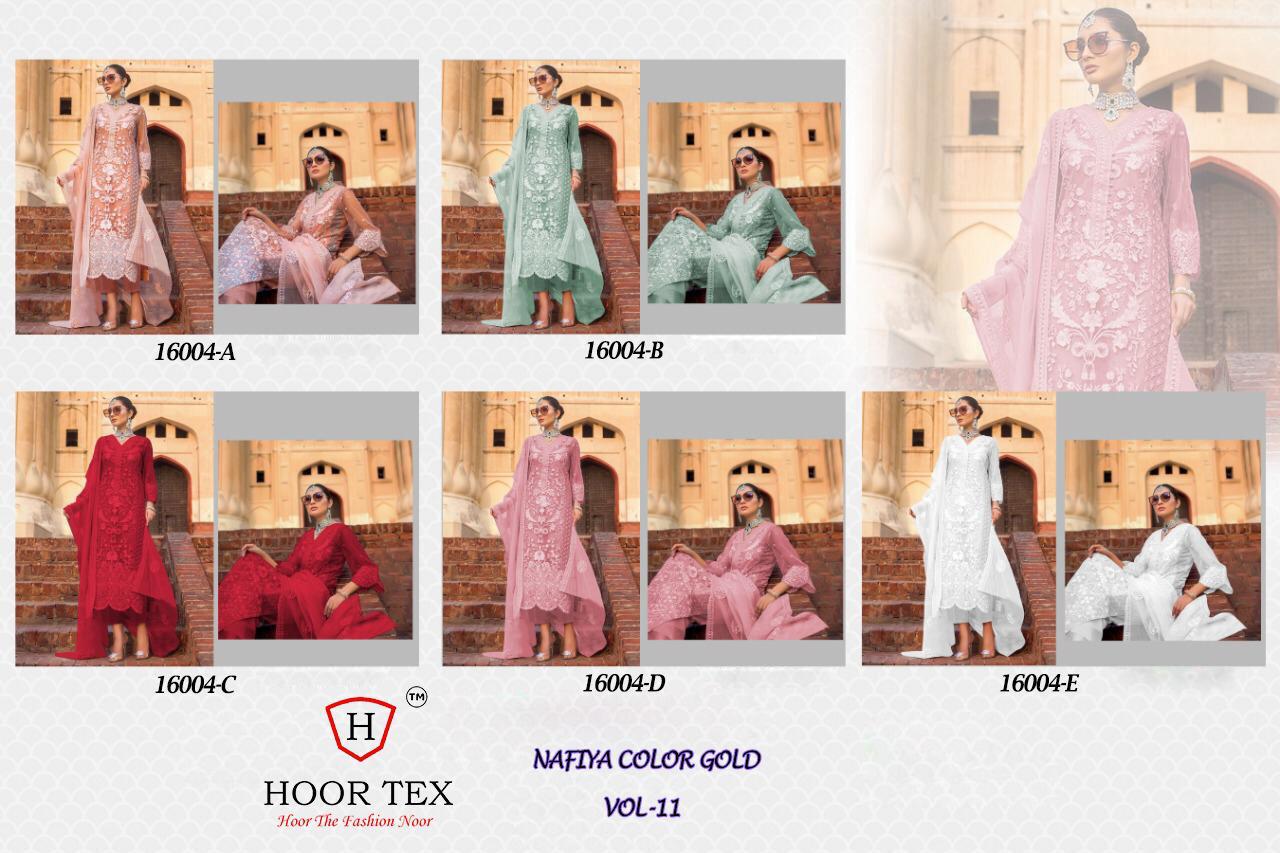 Hoor Tex Nafiya Colour Gold 16004 Colors