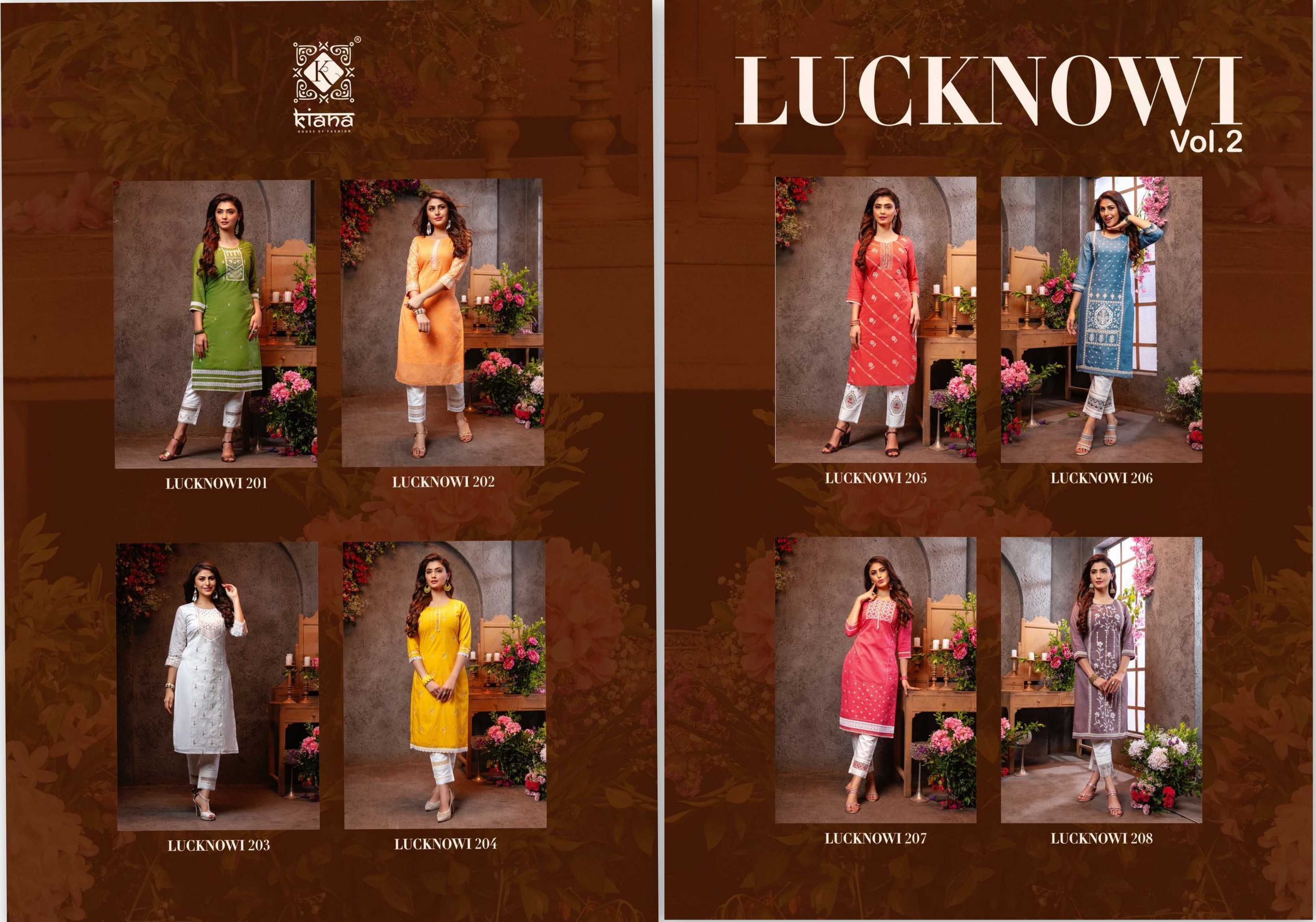 Kiana Fashion Lucknowi 201-208