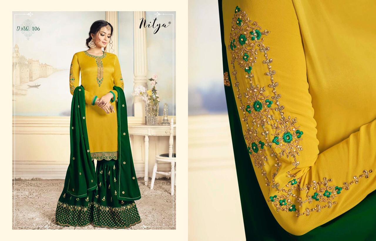 LT Fabrics Nitya Sharara Special 106