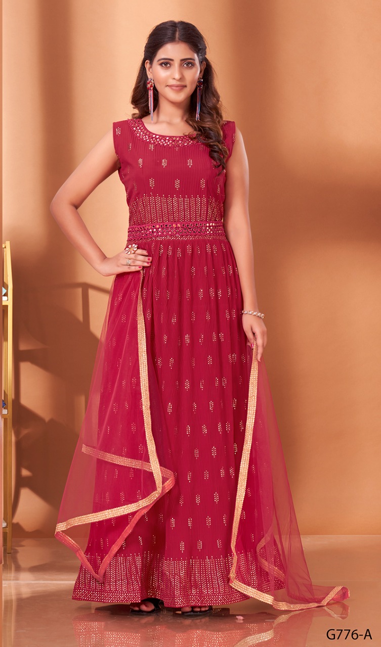 Aamoha Trendz Ready Made Gown G-776-A