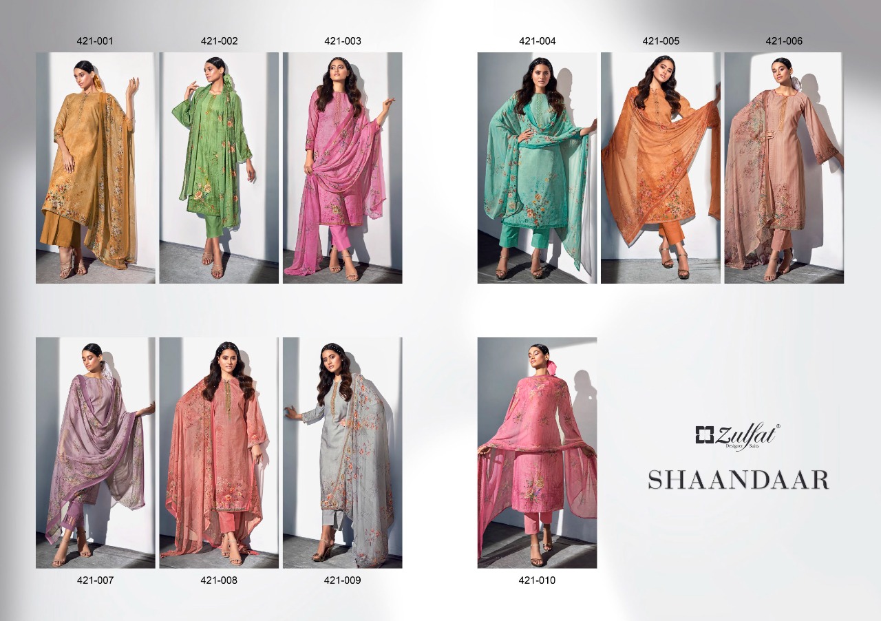 Zulfat Designer Shaandaar 421-001 to 421-010