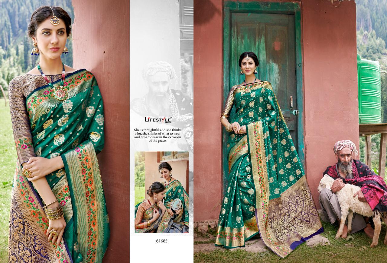 Lifestyle Saree Kashmiri Silk 61685