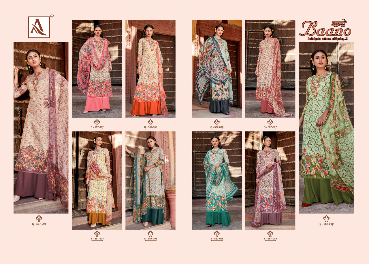 Alok Suits Baano 567-001 to 567-010