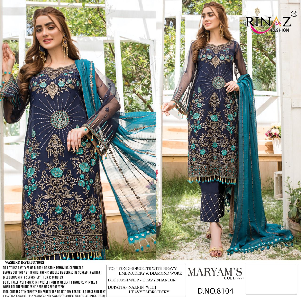 Rinaz Fashion Maryam's Gold 8104