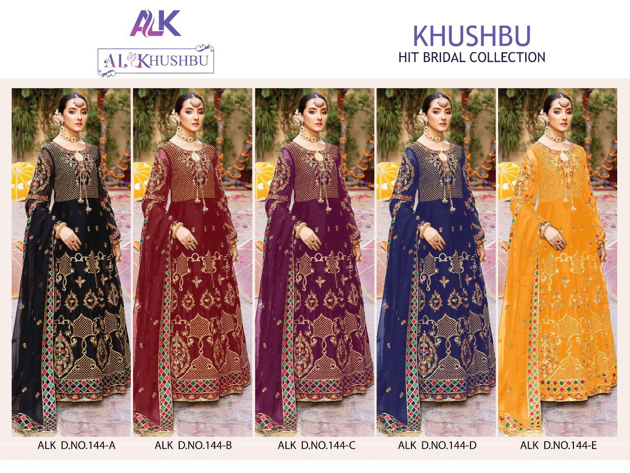 AL Khushbu Hit Bridal Collection 144 Colors 