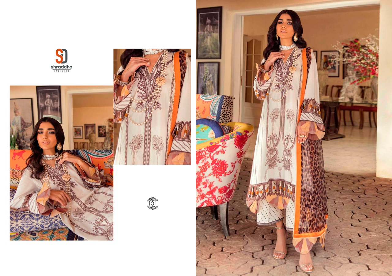 Shraddha Designer Sana Safina Print Collection 101
