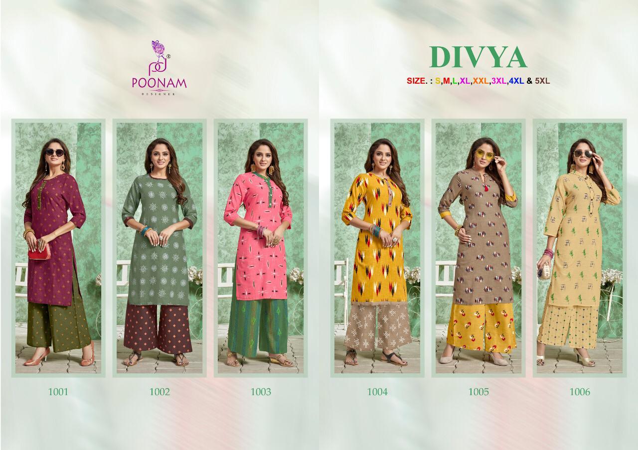 Poonam Designer Divya 1001-1006