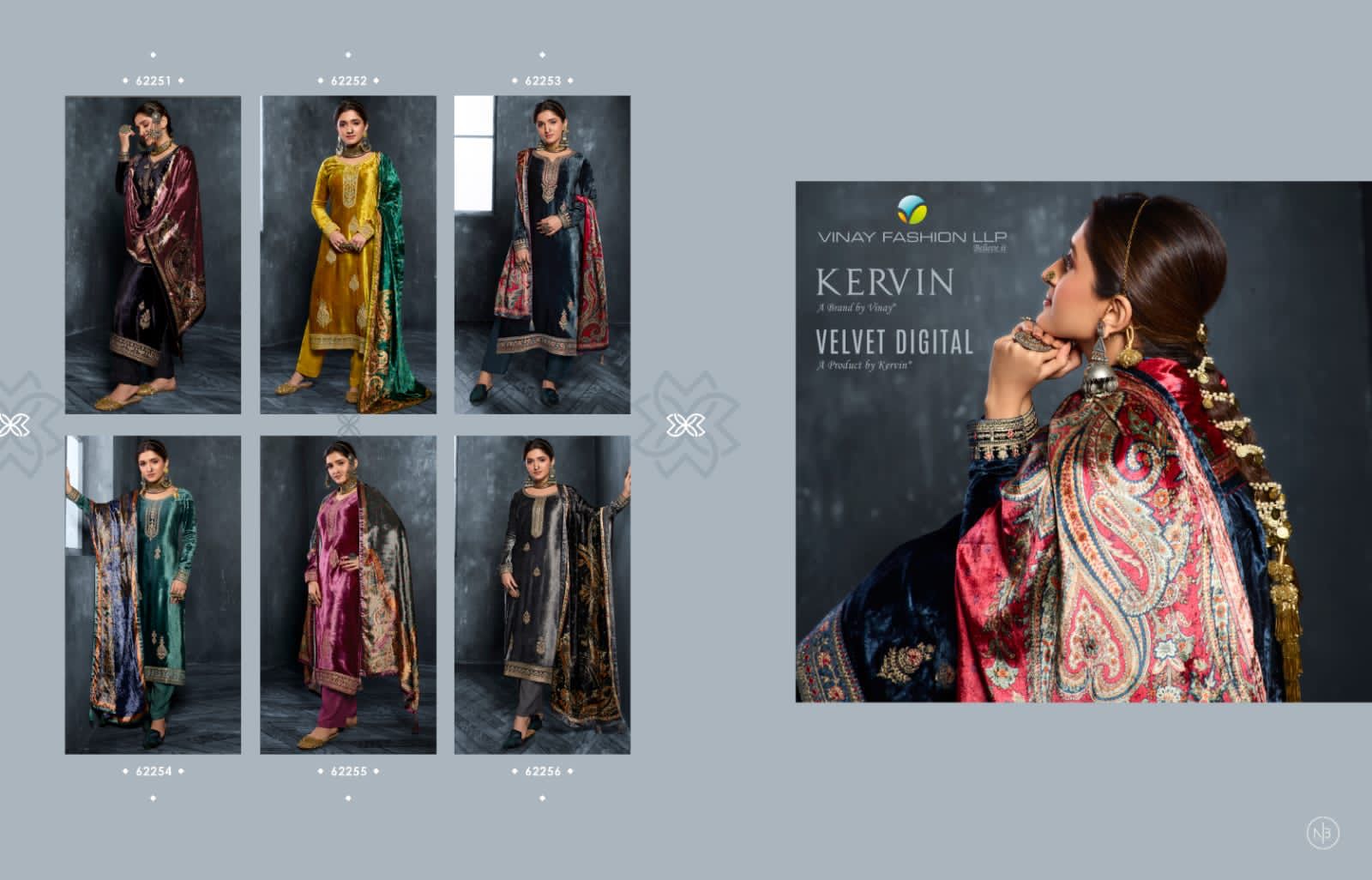 Vinay Fashion Kervin Velvet Digital 62251-62256