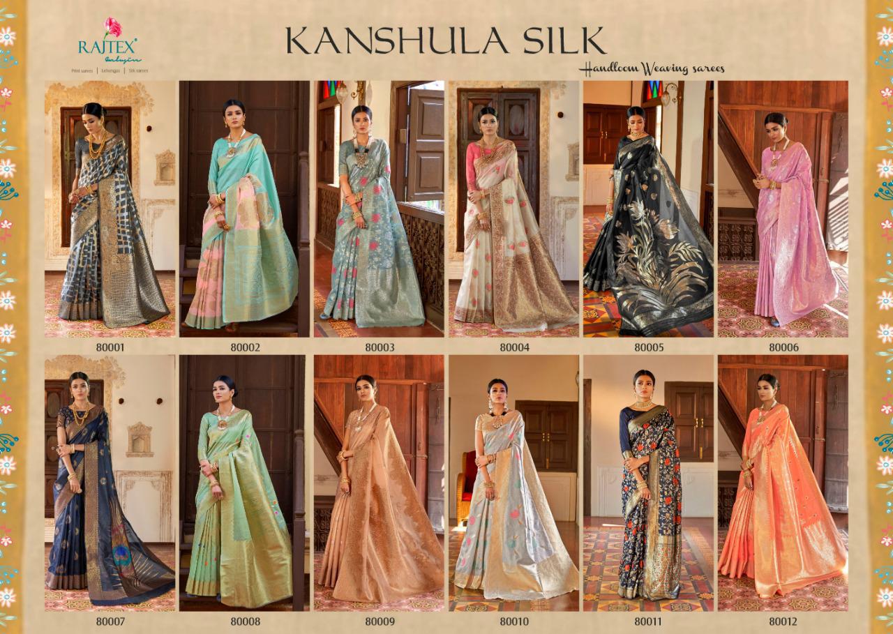 Rajtex Kanshula Silk 80001-80012