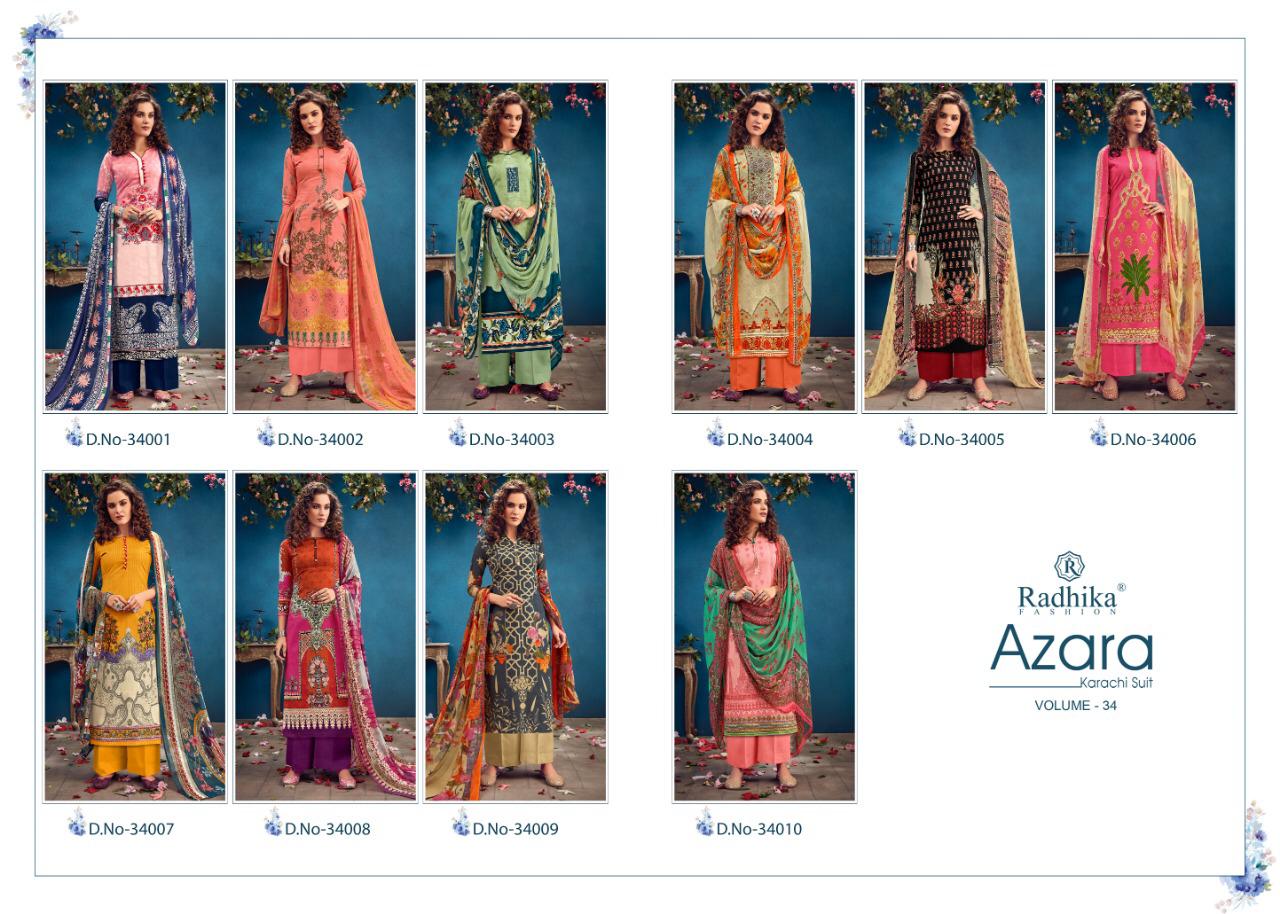 Radhika Fashion Azara 34001-34010