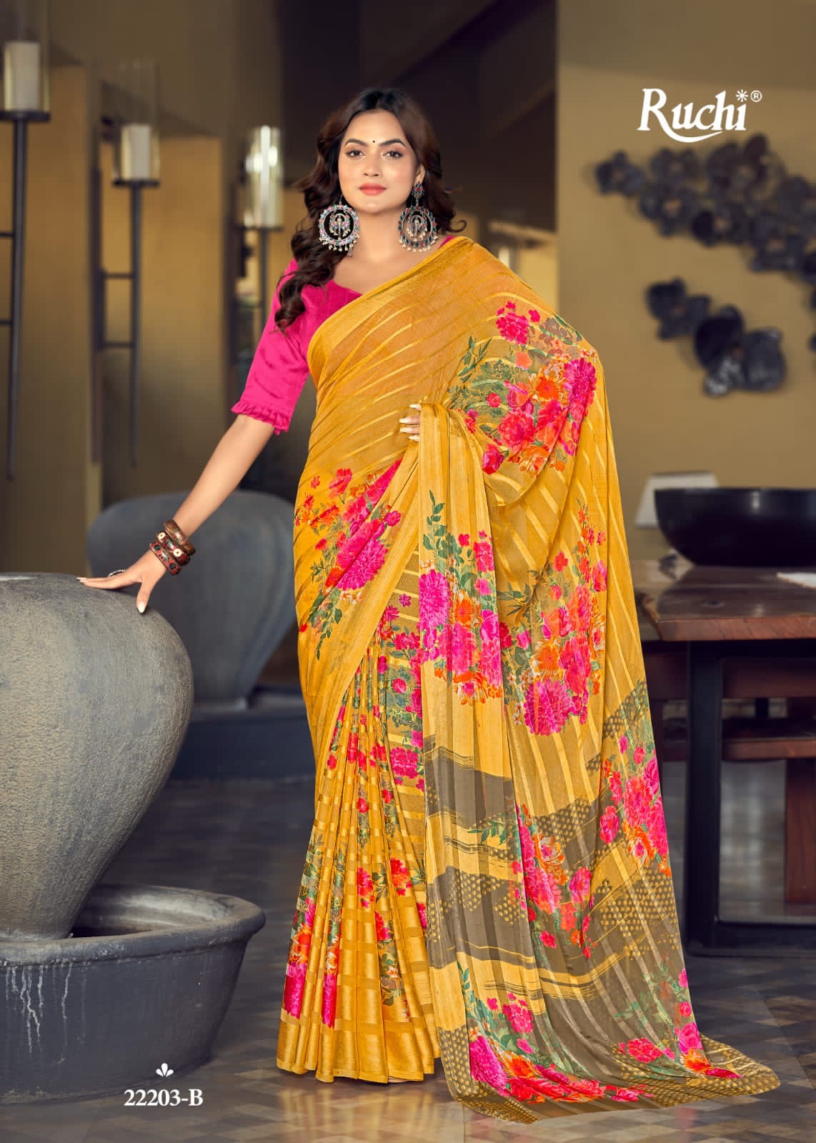 Ruchi Saree Vartika Silk 22203-B
