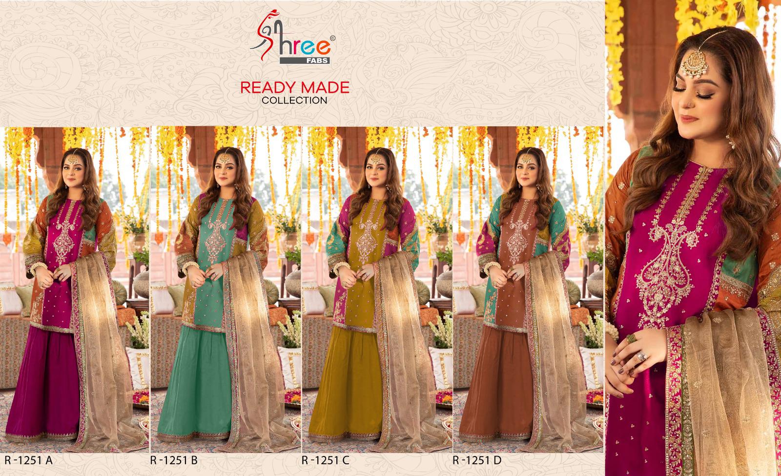 SHREE FAB READY MADE COLLECTION R-1251-A TO R-1251-D