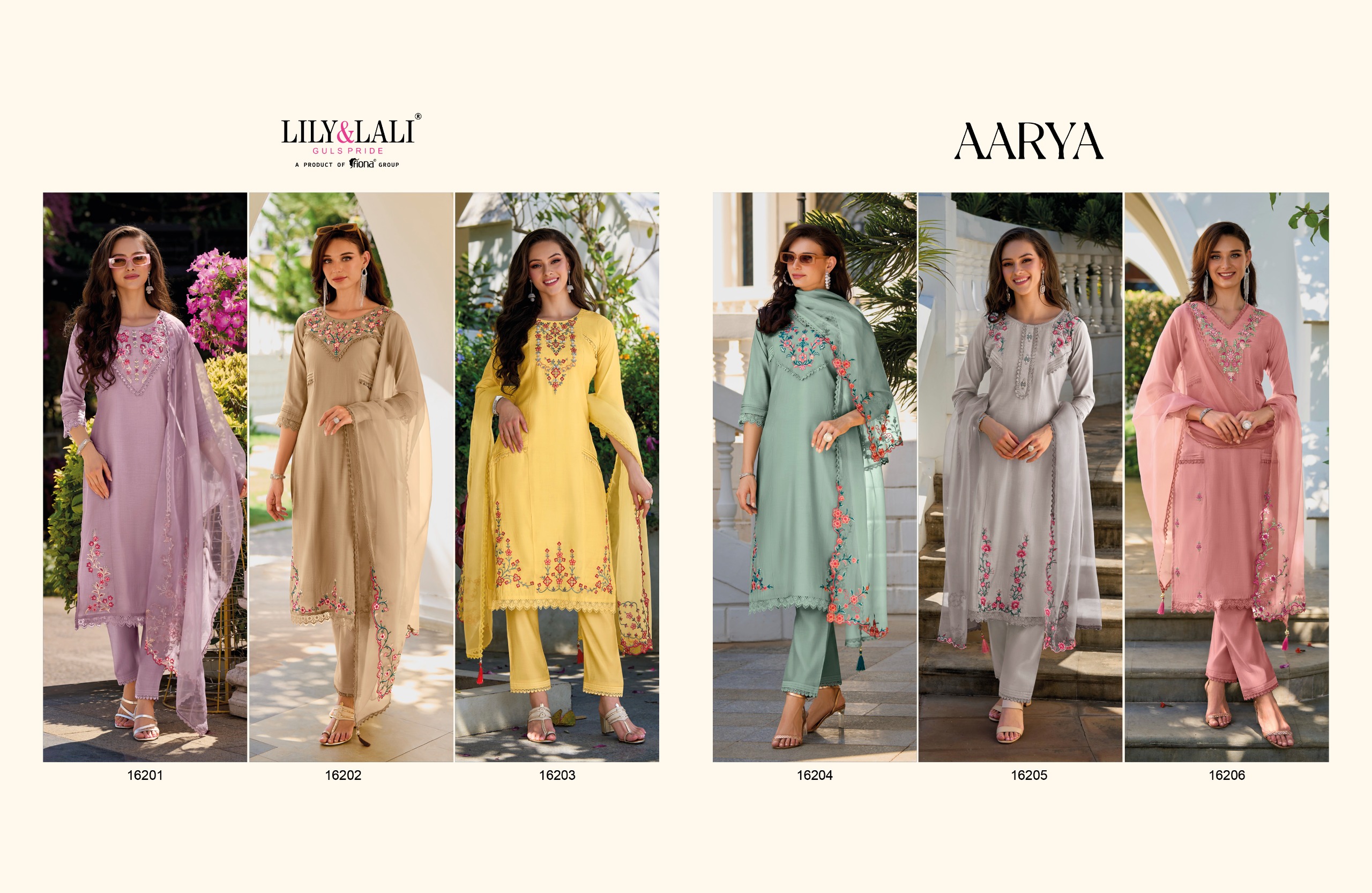 LILY & LALI AARYA 16201 TO 16206