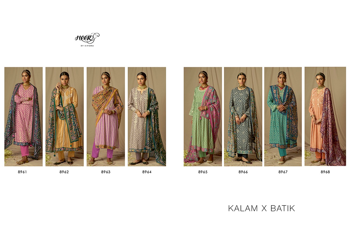 Kimora Fashion Heer Kalam X Batik 8961-8968