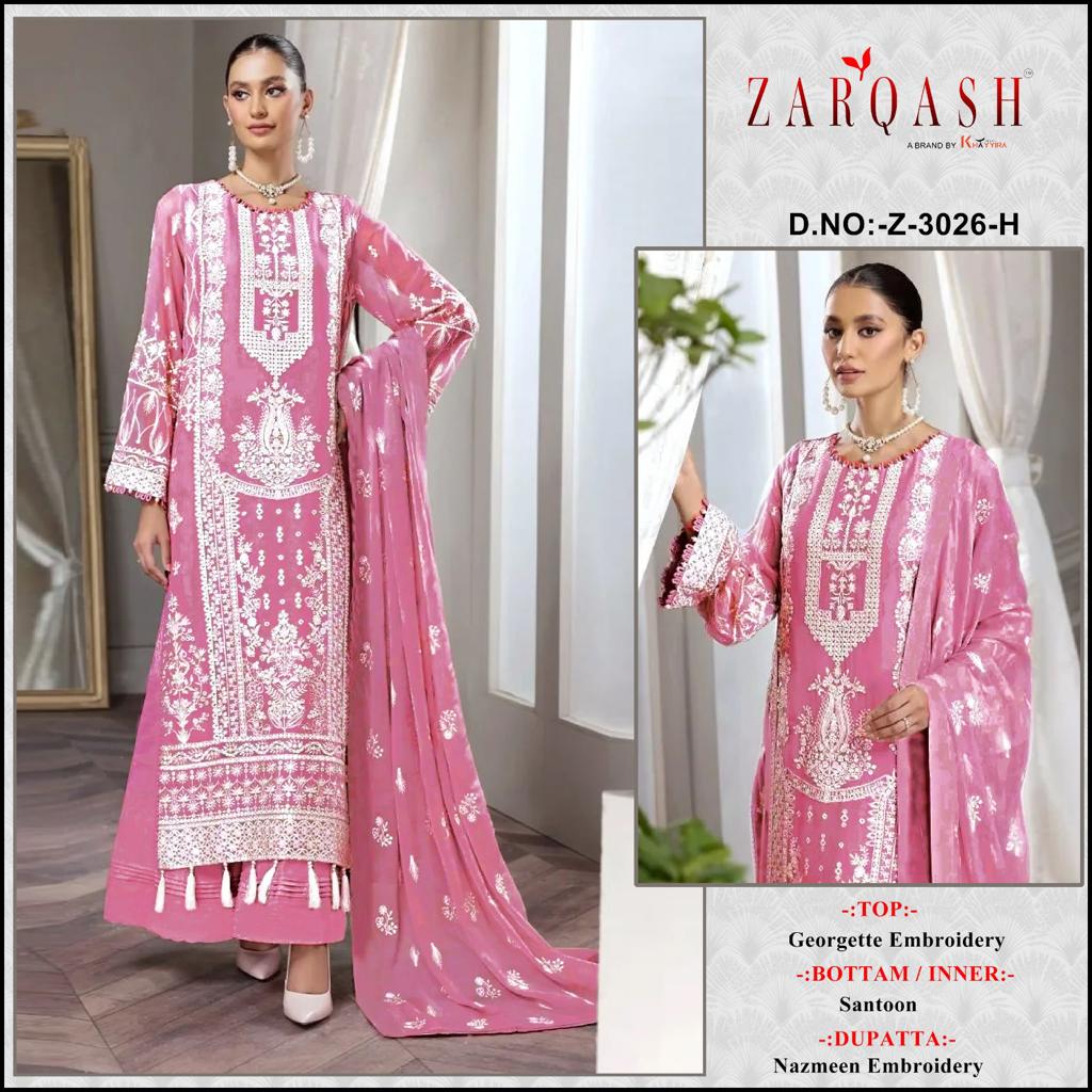Zarqash Pakistani Suit Z-3026-D