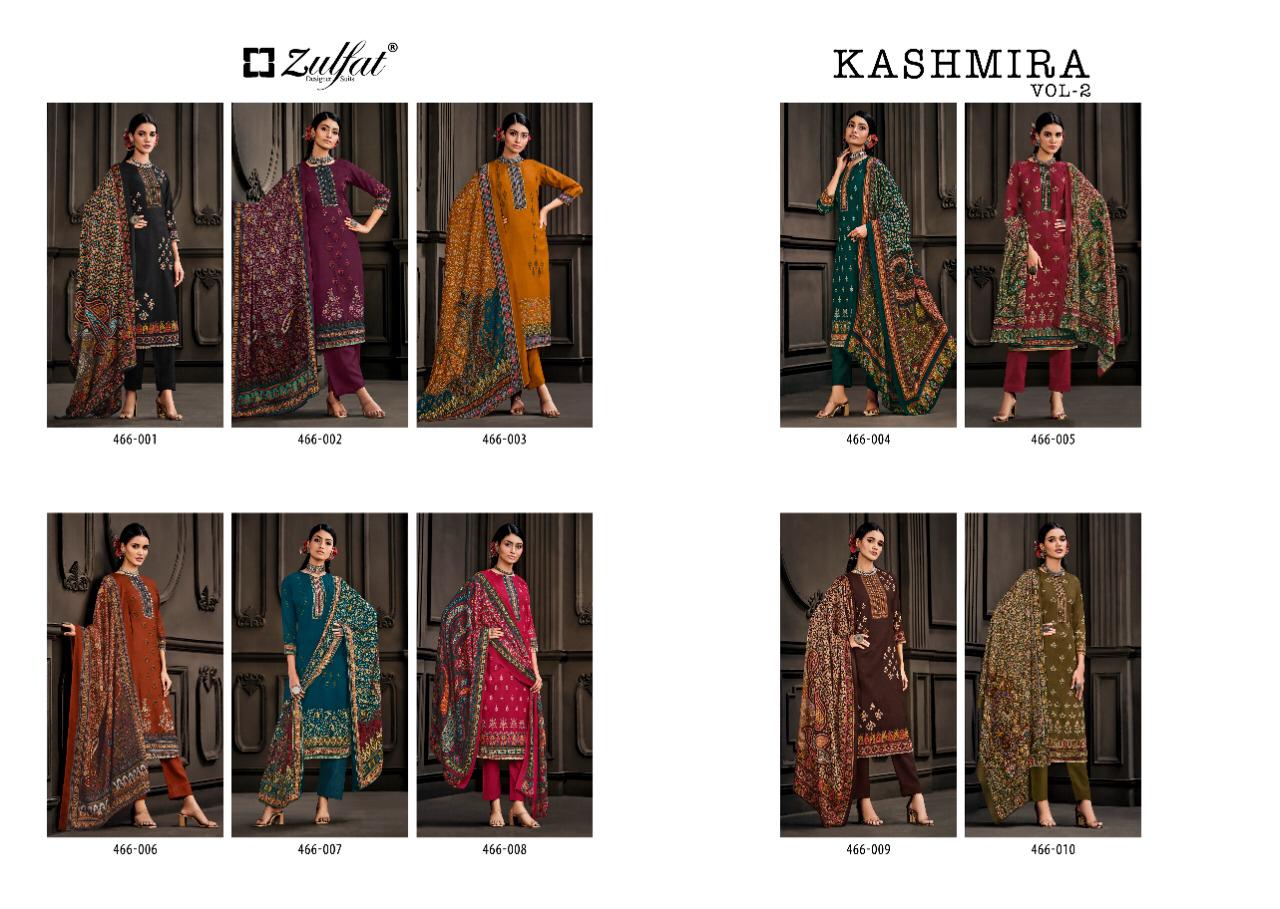 Zulfat Designer Kashmira 466-001 to 466-010