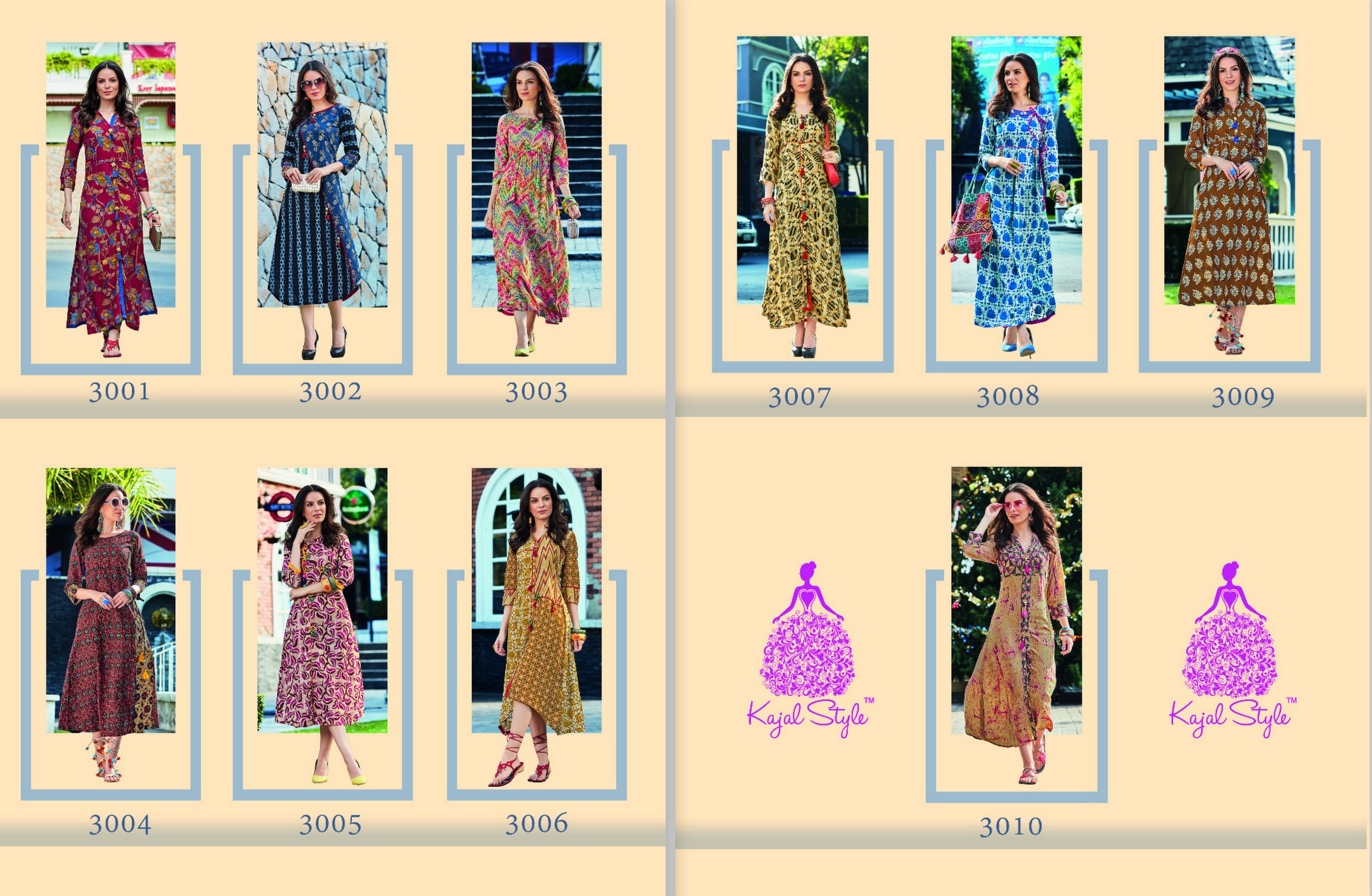 Kajal Style Fashion Femina 3001-3010