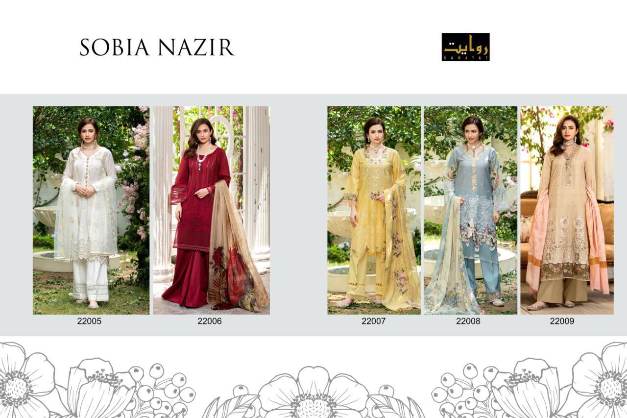 Sobia Nazir Lawn Collection 22005-22009
