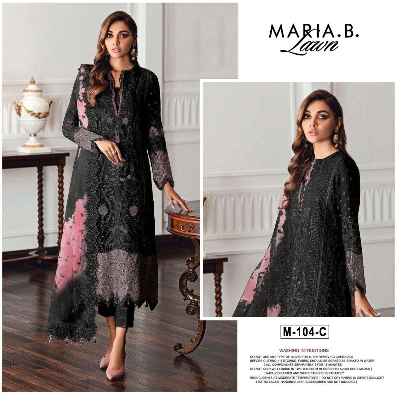 Maria B Lawn Pakistani Collection M-104-C