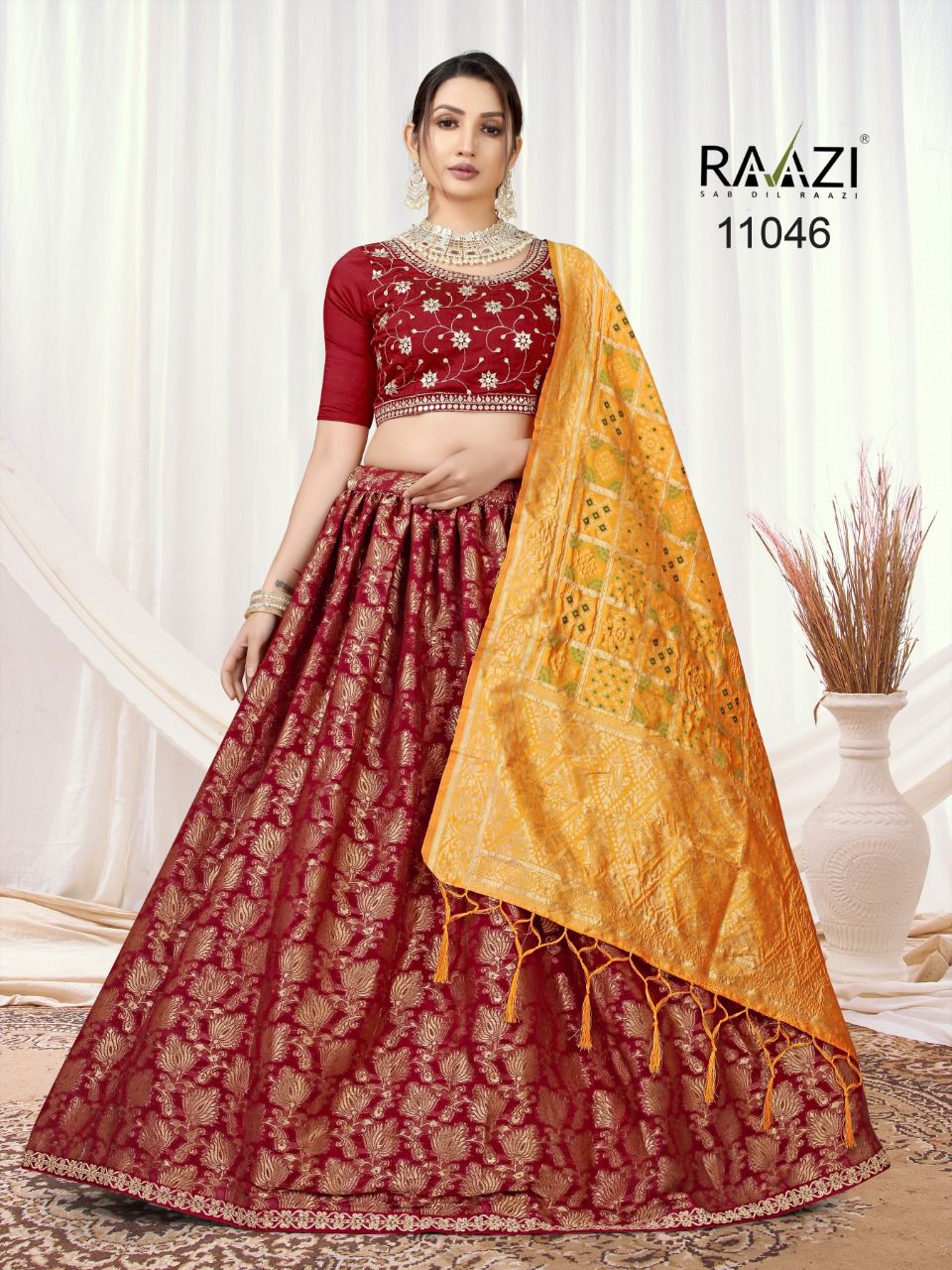 Rama Fashion Raazi Jacquard Lehenga 11046